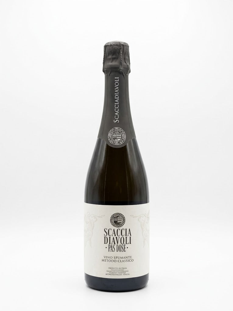 Spumante Metodo Classico Vino Spumante di Qualità Pas Dosé della cantina Scacciadiavoli