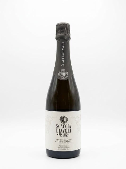 Spumante Metodo Classico Vino Spumante di Qualità Pas Dosé della cantina Scacciadiavoli